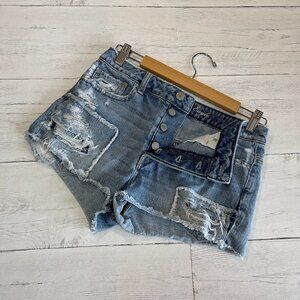 American Eagle Outfitters Shorts Womens Size 6 High Waist Upcycled Cut Off Jean
